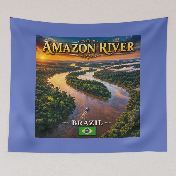 Item preview, The Amazing Amazon River designed and sold by globetrottergfx.