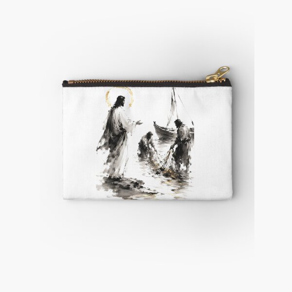 Item preview, Jesus Christ Calling of the First Disciples Ink Wash Art designed and sold by Phos Creatives.