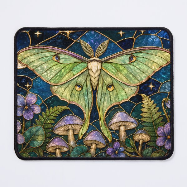 Item preview, Luna Moth and Midnight Blooms designed and sold by Angel Wings It.