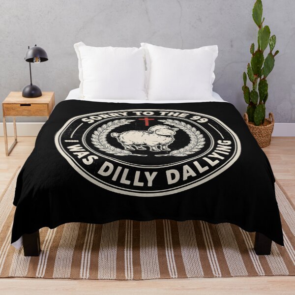 Item preview, Sorry to The 99 I was Dilly Dallying Christian Sheep Funny Bible Humor designed and sold by Redgiant87x.