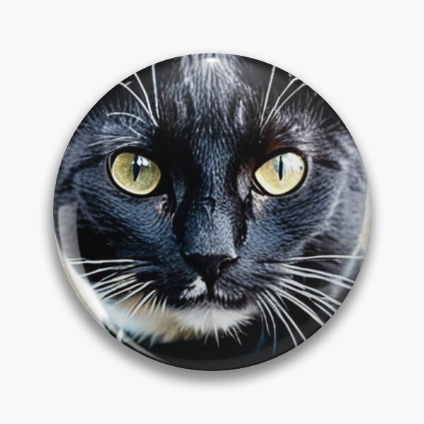 Item preview, Animals - Black and White Cat, Elegant Portrait with Heart Pendant designed and sold by World-Pets.