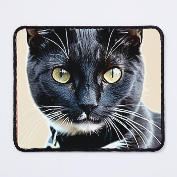 Item preview, Animals - Black and White Cat, Elegant Portrait with Heart Pendant designed and sold by World-Pets.