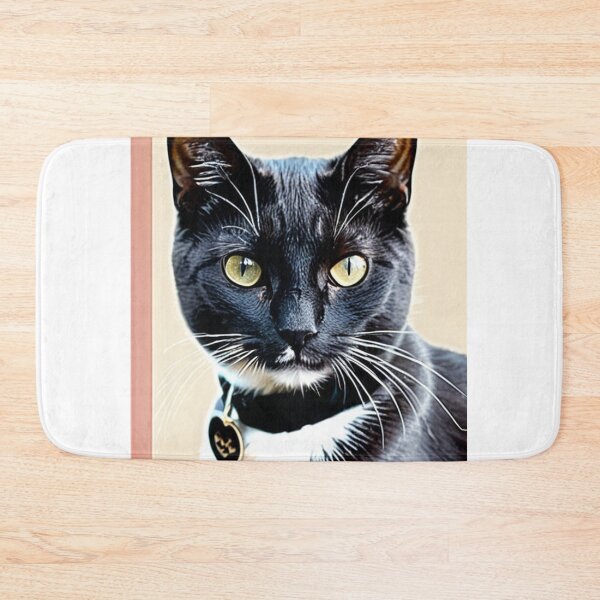 Item preview, Animals - Black and White Cat, Elegant Portrait with Heart Pendant designed and sold by World-Pets.
