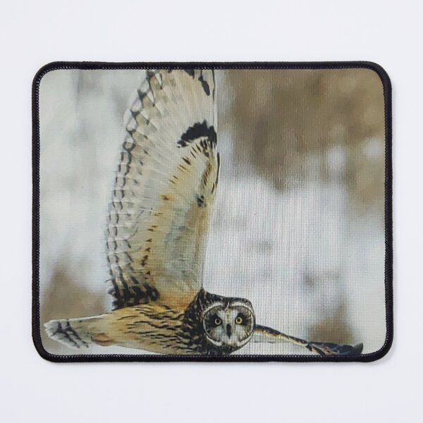Item preview, Short Eared Owl Flying in Winter designed and sold by wahyuroni9.