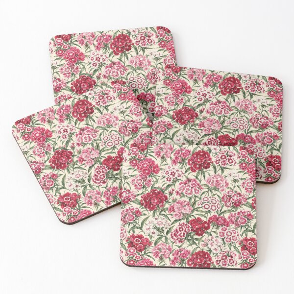 Item preview, Sweet William Cluster Watercolor Cottage Seamless Pattern designed and sold by Inkworksbyshery.