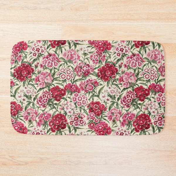 Item preview, Sweet William Cluster Watercolor Cottage Seamless Pattern designed and sold by Inkworksbyshery.