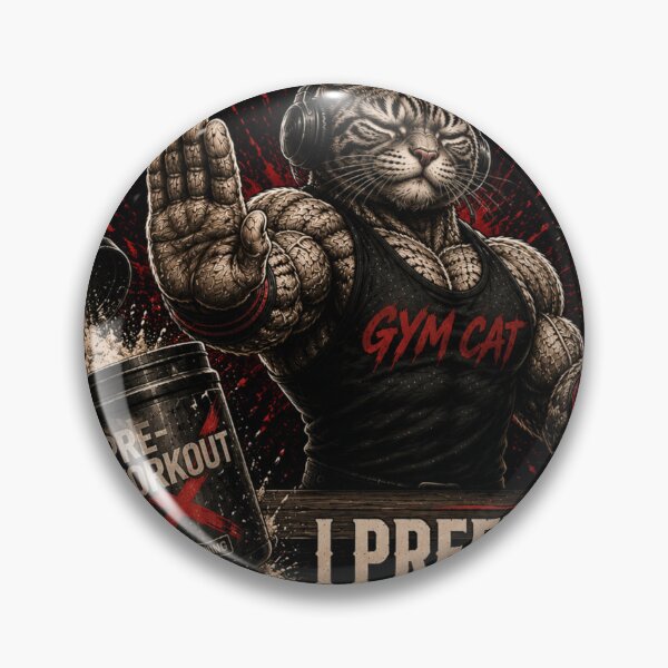 Item preview, Pre-Workout I Prefer Coffee Funny Gym Cat Vintage Fitness Gift designed and sold by Digistore1221.