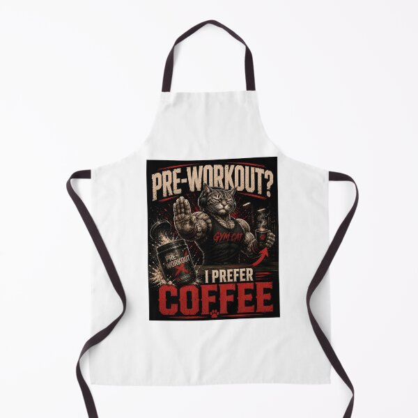 Item preview, Pre-Workout I Prefer Coffee Funny Gym Cat Vintage Fitness Gift designed and sold by Digistore1221.
