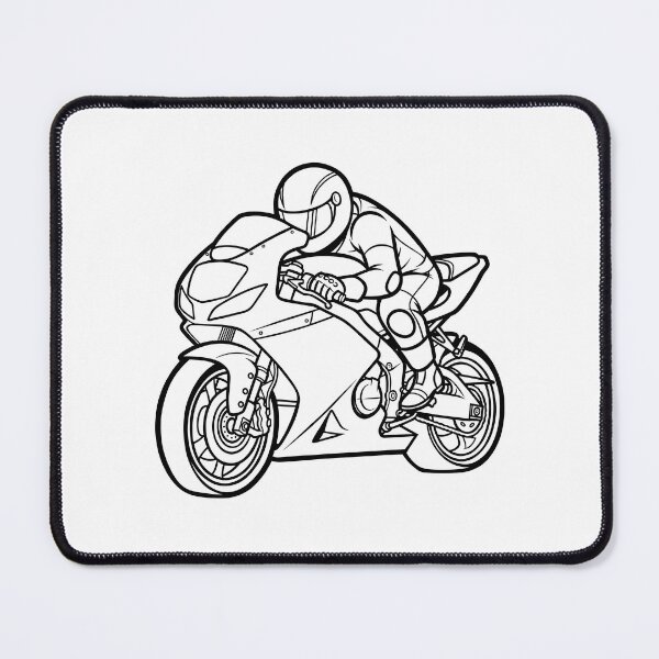 Item preview, Sport Motorcycle Rider Illustration designed and sold by ArtPer-design.