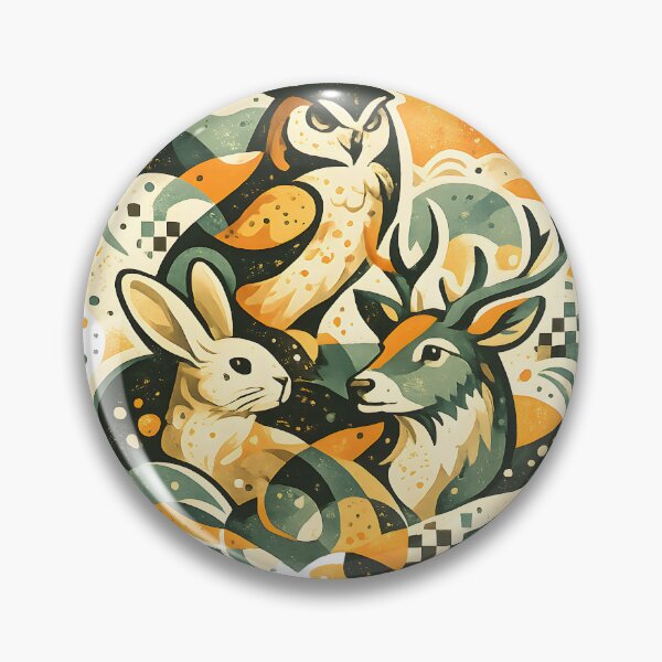 Item preview, Woodland Wildlife Harmony – Owl, Deer & Rabbit | Nature Lover Boho Forest Design designed and sold by Santuário da Bicharada.
