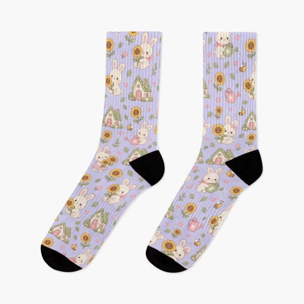 Item preview, Bunny Sunflower Cottage Pattern designed and sold by Soft Berry Studio.