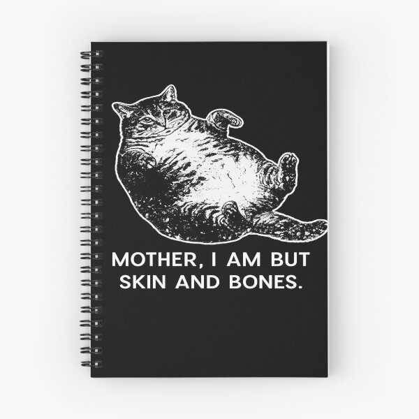Item preview, Funny Fat Cat "Skin and Bones" Vintage Cat Lover designed and sold by Meterka.