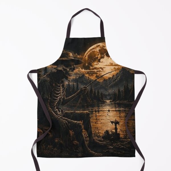Item preview, Skeletal Fisher in Moonlit Forest designed and sold by HollowOakPrints.
