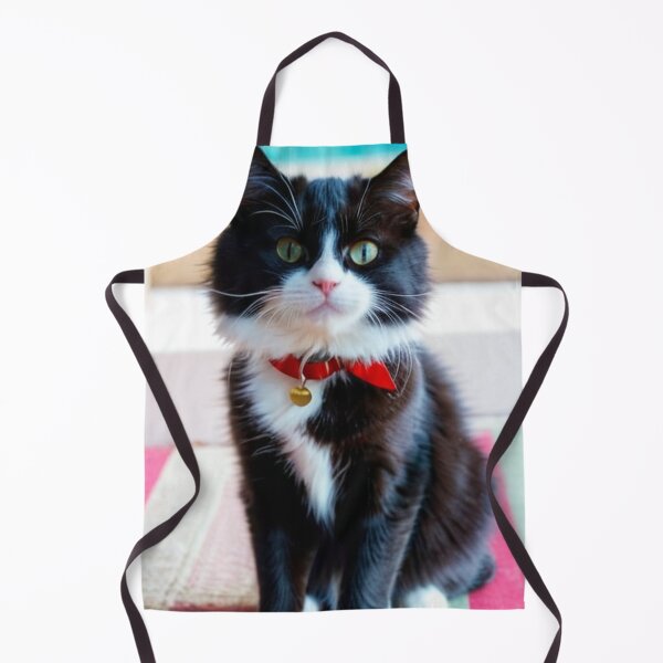 Item preview, Animals - Black and White Cat, Summer Elegance by the Pool designed and sold by World-Pets.