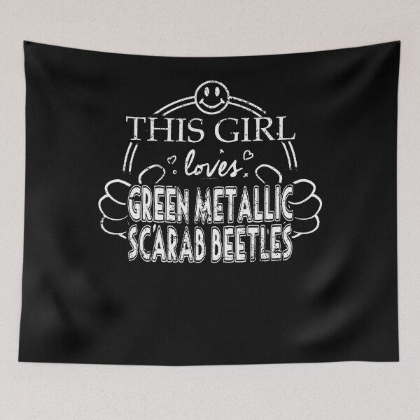 Item preview, Girl Loves Green Metallic Scarab Beetles Pet Bug Shirt designed and sold by shoppzee.