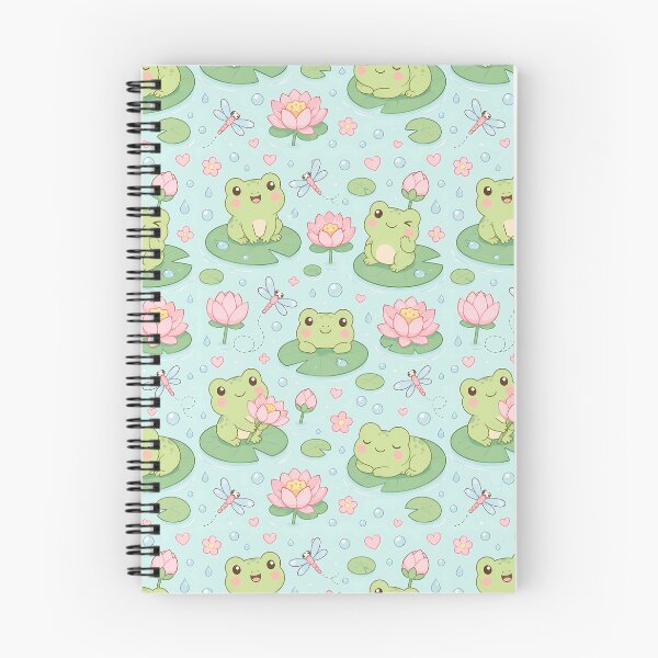 Item preview, Frog Lily Flower Pond Pattern designed and sold by Soft Berry Studio.