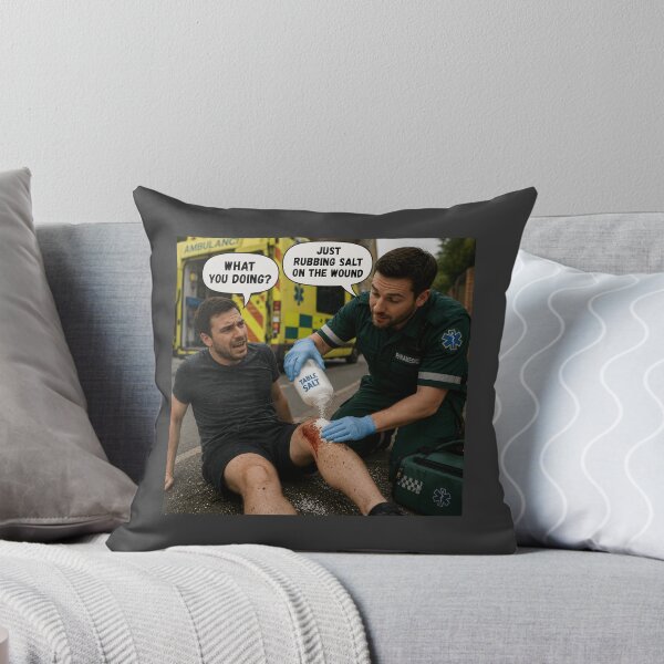 Item preview, Just Rubbing Salt on the Wound Funny Paramedic Pun designed and sold by Hornace88studio.