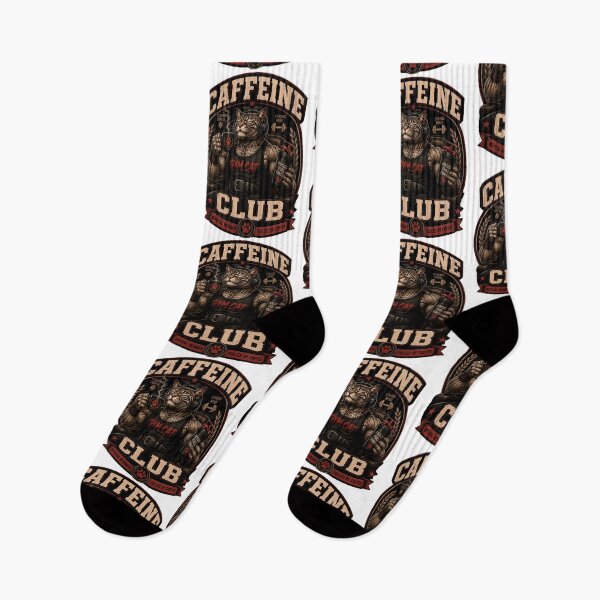 Item preview, Caffeine Club Official Member Funny Gym Cat Coffee Vintage Gift designed and sold by Digistore1221.
