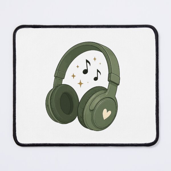 Item preview, Cute Headphones Sticker | Music Lover Aesthetic designed and sold by RidaSalArt.