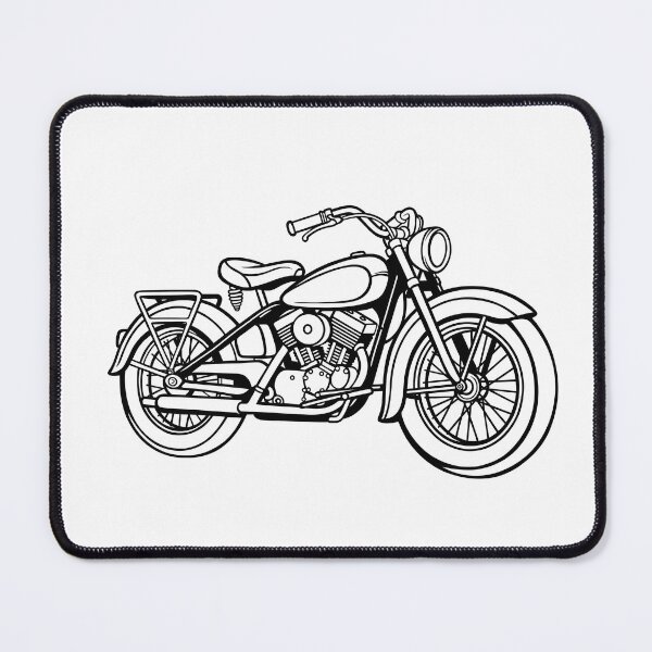 Item preview, Vintage Classic Motorcycle Illustration designed and sold by ArtPer-design.