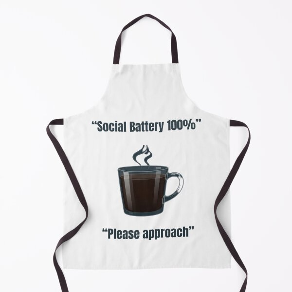Item preview, "Social Battery 100%" designed and sold by ModernMoodPrint.