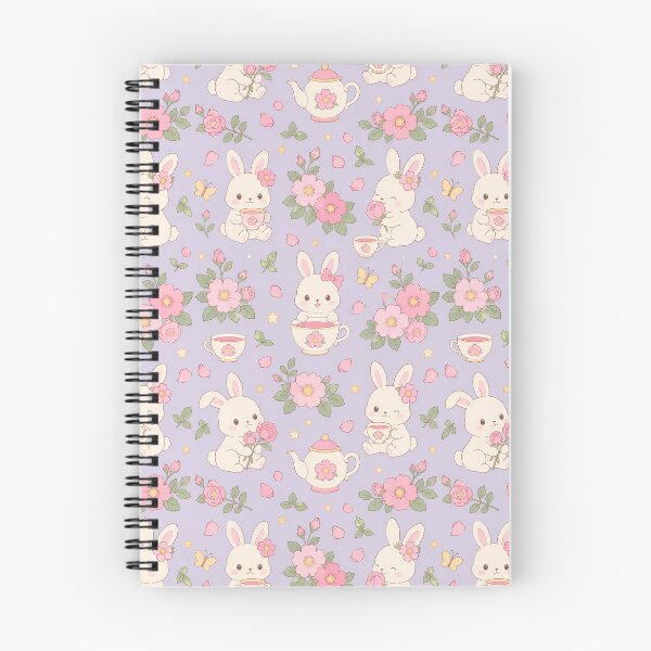 Item preview, Bunny Wild Rose Tea Pattern designed and sold by Soft Berry Studio.