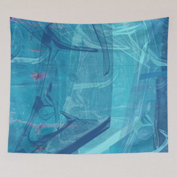Item preview, Aqua Abstract designed and sold by Swooncake Press.