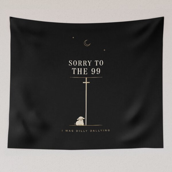 Item preview, Sorry to The 99 I was Dilly Dallying Christian Sheep Funny Jesus Parable designed and sold by Redgiant87x.
