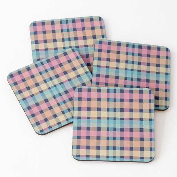 Item preview, Midnight macarons 1.2 plaid pattern stripe designed and sold by KmcA-designs.