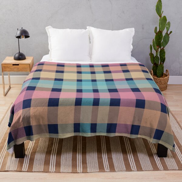 Item preview, Midnight macarons 1.2 plaid pattern stripe designed and sold by KmcA-designs.