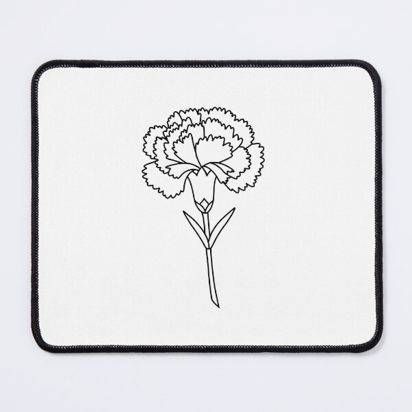 Item preview, Carnation Flower Botanical Line Art designed and sold by ArtPer-design.
