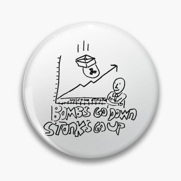 Item preview, Bombs go down Stonks go up designed and sold by Gr33zy Art.