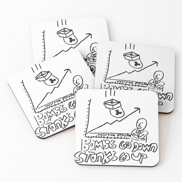 Item preview, Bombs go down Stonks go up designed and sold by Gr33zy Art.