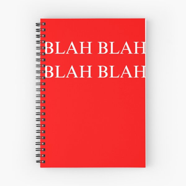 Item preview, BLAH BLAH BLAH BLAH Anti MAGA Red Background White Letters designed and sold by Samso!.
