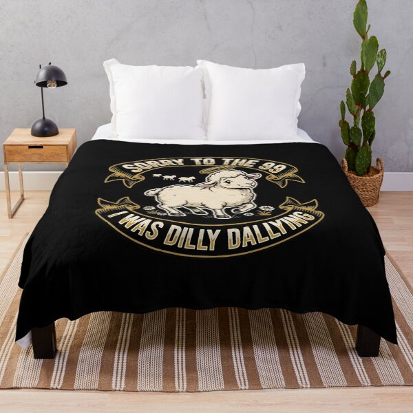 Item preview, Sorry to The 99 I was Dilly Dallying Christian Sheep Cute Faith Humor designed and sold by Redgiant87x.