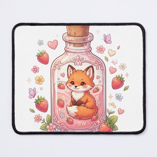 Item preview, Baby fox in glass bottle designed and sold by kidoramagic.