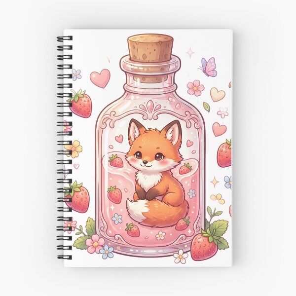 Item preview, Baby fox in glass bottle designed and sold by kidoramagic.