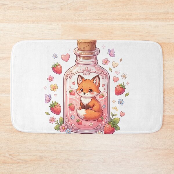 Item preview, Baby fox in glass bottle designed and sold by kidoramagic.