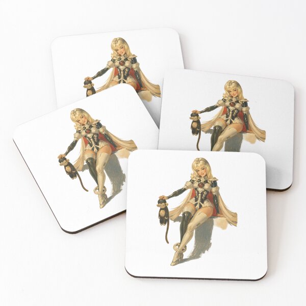 Item preview, Retro Sci-Fi Heroine Pin-Up | Original Futuristic Warrior Illustration designed and sold by Cosplayvintage.