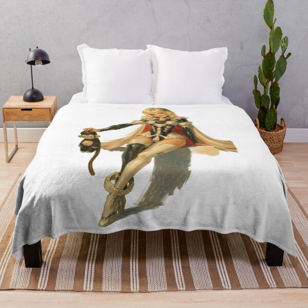 Item preview, Retro Sci-Fi Heroine Pin-Up | Original Futuristic Warrior Illustration designed and sold by Cosplayvintage.