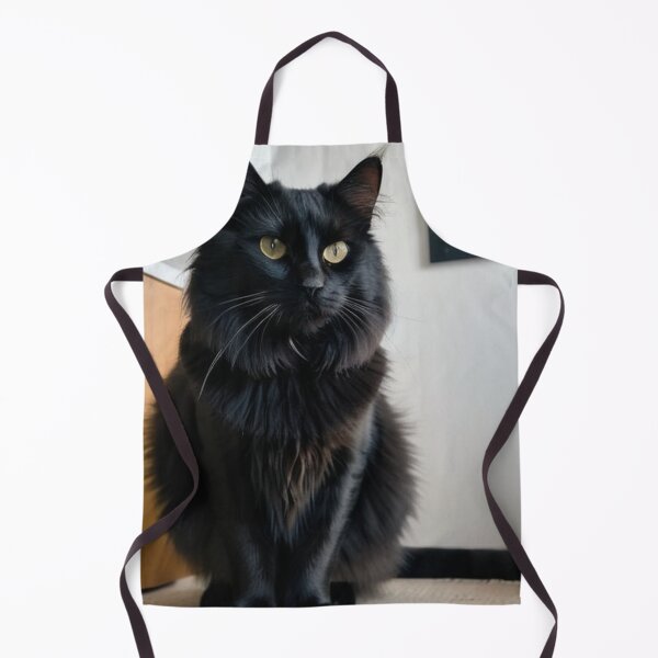 Item preview, Animals - Black Cat with Golden Eyes, Feline Elegance in a Modern Interior designed and sold by World-Pets.