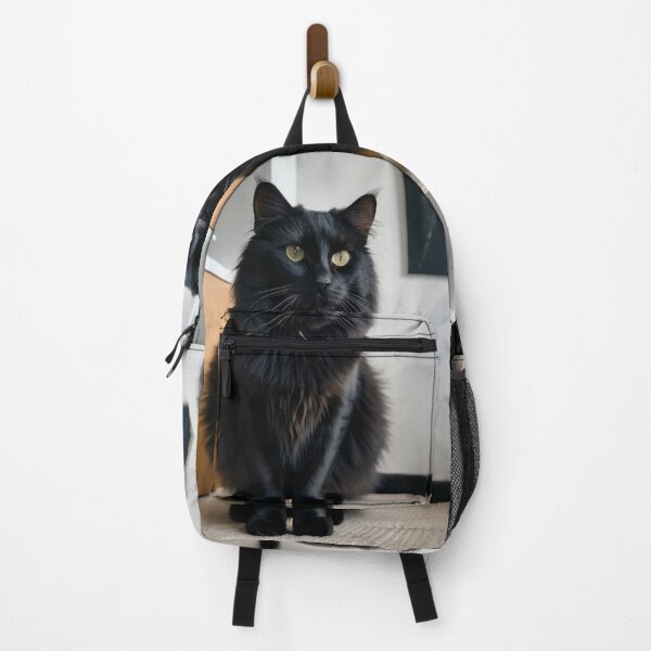Item preview, Animals - Black Cat with Golden Eyes, Feline Elegance in a Modern Interior designed and sold by World-Pets.