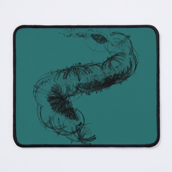 Item preview, Dark Teal Cybernetic Wave Geometric Art designed and sold by BetweenForms.