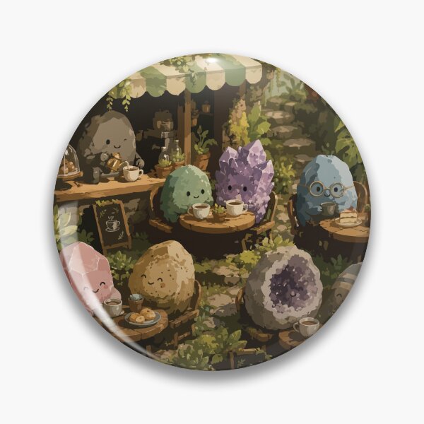 Item preview, Cute Crystal Coffee Shop Sticker for Rock Collectors & Geology Lovers designed and sold by SimplePoDesign.