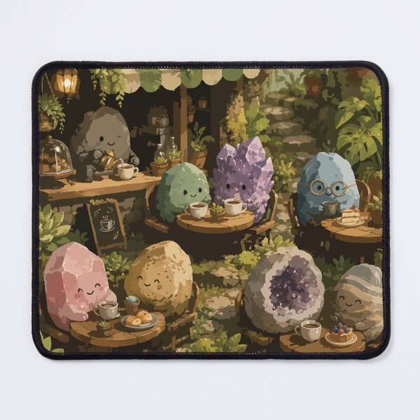 Item preview, Cute Crystal Coffee Shop Sticker for Rock Collectors & Geology Lovers designed and sold by SimplePoDesign.
