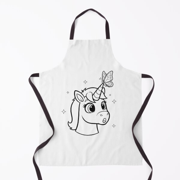Item preview, Cute Unicorn Head with Butterfly designed and sold by ArtPer-design.