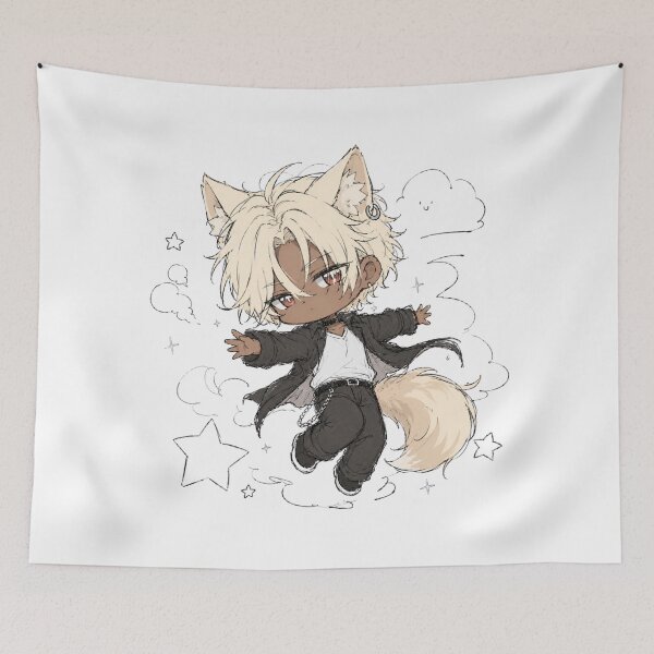 Item preview, Cute Blonde Fox Boy Chibi | Original Kawaii Character designed and sold by artistanithe.