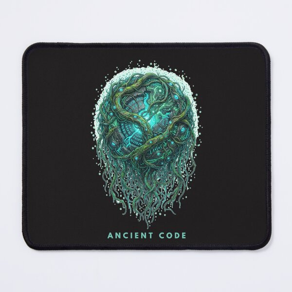 Item preview, Ancient Code — Cyber Nature Spirit Art designed and sold by CalmFrameArt.