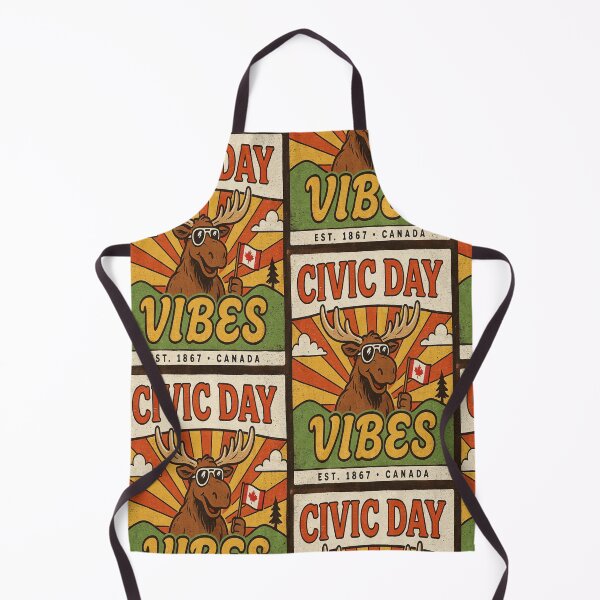 Item preview, Retro Civic Day Vibes Moose Canadian Long Weekend Vintage Design designed and sold by InspiredCreatives.