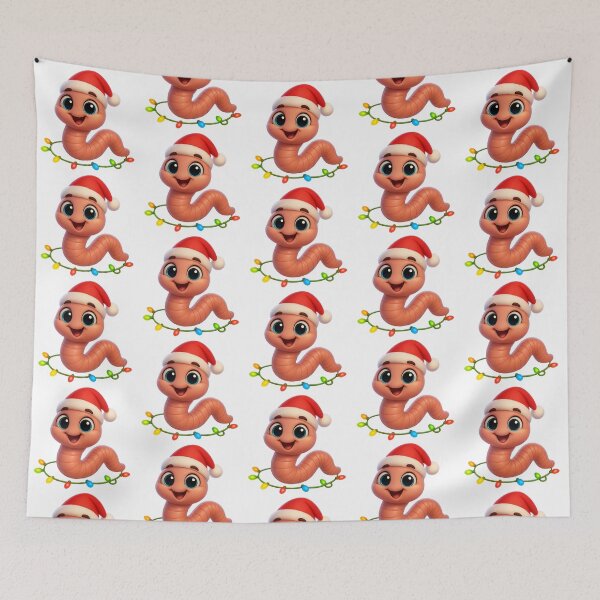 Item preview, Christmas Earthworm designed and sold by Sillytoe.